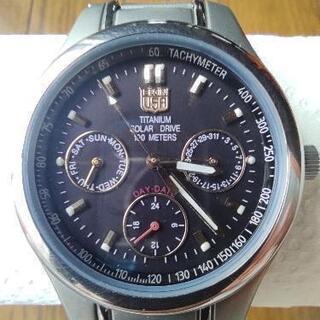 取引中　ELGIN　腕時計　ソーラーパワー　10気圧防水　正常動作品