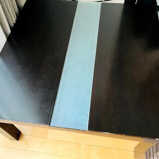 こたつにもなるお洒落ローテーブル 75cm×75cm, 高さ40cm-の画像