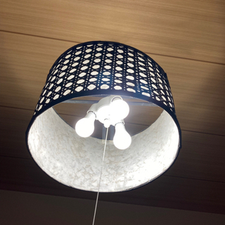 竹と美濃和紙のシーリングライトの画像