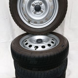 【決まりました】155/65R14冬タイヤ 鉄ホイール付4本セット