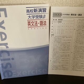 【値下げ】高校新演習 大学受験β 英文法・語法 栄光ゼミナール