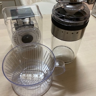 コーヒーグラインダー　ドリップホルダー　計り