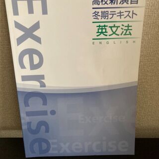 【値下げ】高校新演習 冬期テキスト 英文法 栄光ゼミナール