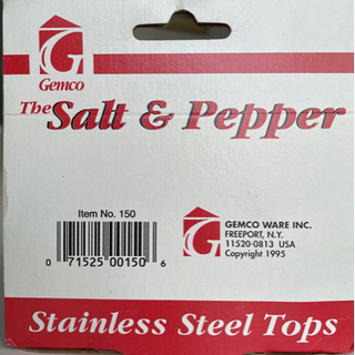 アメリカンダイナーの塩コショウ入れの画像