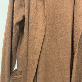 カーディガン　コーディガン　茶色　ブラウンの画像