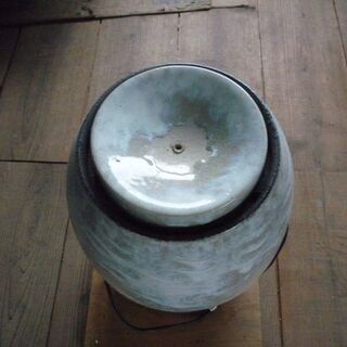 信楽焼白窯変　水琴窟