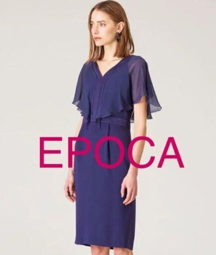 【新品】バックサテンドレス 38サイズ EPOCA（エポカ） 定価86,900円