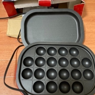 ホットプレート付きタコ焼き器の画像