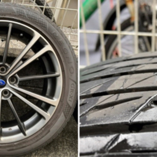 86／BRZ前期型純正17インチホイールタイヤ付の画像