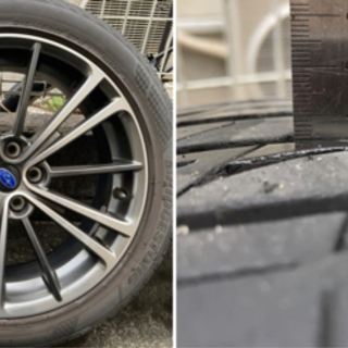 86／BRZ前期型純正17インチホイールタイヤ付の画像