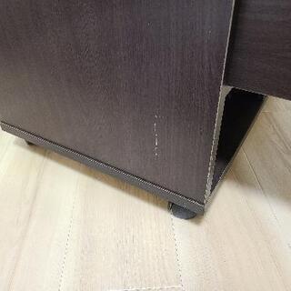 デスク／テレビ台／伸縮、収納付きの画像