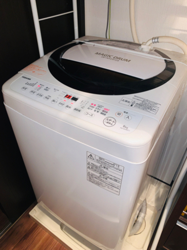 【美品】TOSHIBAマジックドラム 洗濯機　AW-6D3M(T)