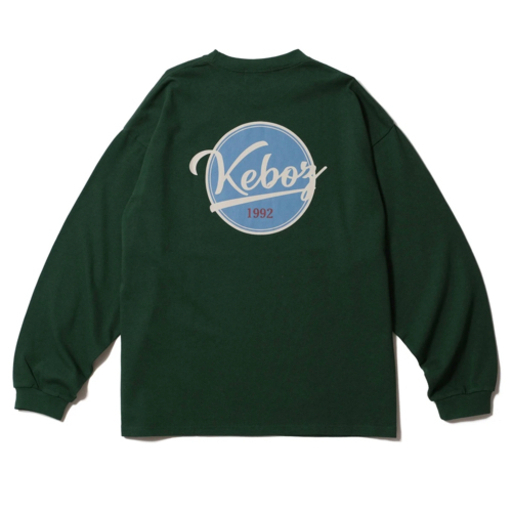KEBOZ BB LOGO HEAVY WEIGHT KBIG L/S TEE【FOREST GREEN