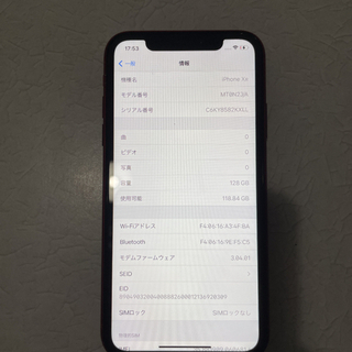 激安セールiPhone xrレッド128G本体のみ