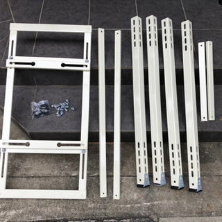 エアコン2台置き台　バクマ工業 エアコン室外ユニット架台 