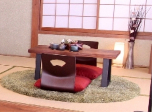 円形ラグマット　緑