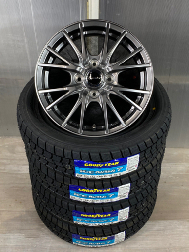 NAVI7　155/65R14新品アルミ4本セット　2021年製造タイヤ