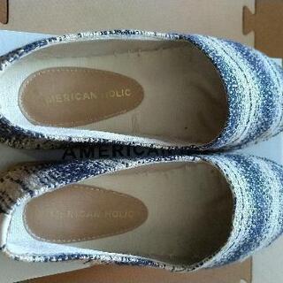 最終値下げ AMERICANHOLIC☆ボーダー柄エスパドリーユの画像