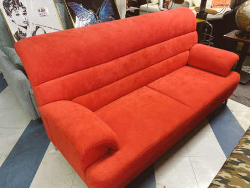 未使用 3Pソファー RED　値下げ