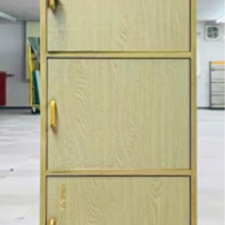 扉付きシェルフ　幅:約455mm X 奥行:約420mm X 高...