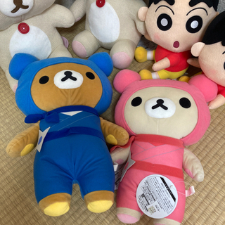 １１月２８日限定　ぬいぐるみ　リラックマ　クレヨンしんちゃんの画像