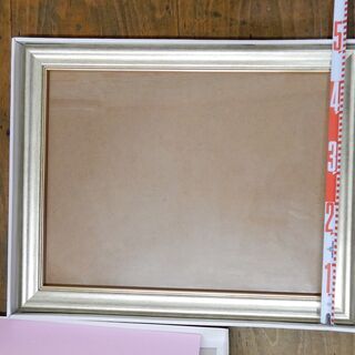 【中古】額縁②木製シルバーの画像