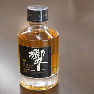 レア　SUNTORY サントリー 響  21年  黒キャップ ミニボトル ウイスキー 50ml 43％   希少