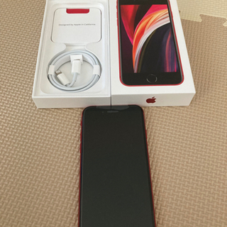 「新品」iphone SE(第二世代) 64G SIMフリー らSIMロック解除 レッドApple 