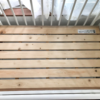 【年末値下⬇️【おむつなど十分な収納】サワベビー 日本製ベビーベッド A型 ファミーユ　澤田工業の画像