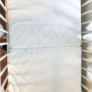 【年末値下⬇️【おむつなど十分な収納】サワベビー 日本製ベビーベッド A型 ファミーユ　澤田工業の画像