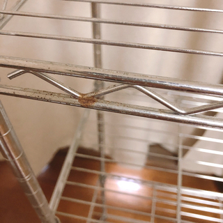 山善 コンパクトメタルシェルフの画像