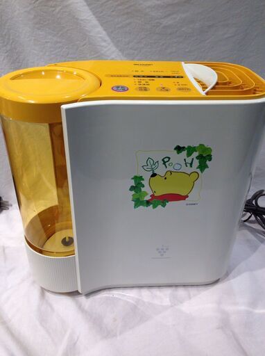 ★4123★SHARP　シャープ　気化式加湿器　ディズニー・プーさん　HV-310CX-Y　2006年製　乾燥　風邪予防