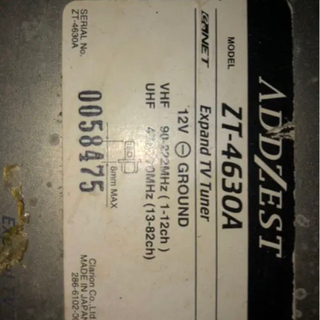 ADDZES  ZT-4630A テレビチューナー　コード付きの画像