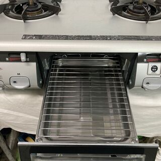 中古　リンナイ　ハオ　ガステーブル　ガスコンロ　LPガス　プロパンガス　水無し片面焼きグリル　グリルタイマーW590　愛知　岐阜　一宮市 グッドプライス一宮の画像