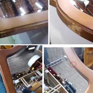 ウォールミラー カリモク 幅85cm 壁掛け鏡 木製 Karimoku 家具 札幌市東区 新道東店の画像