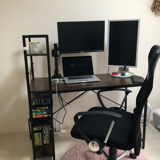 【デスク+チェア】セットで5,000円❗️運搬・組み立てもできます