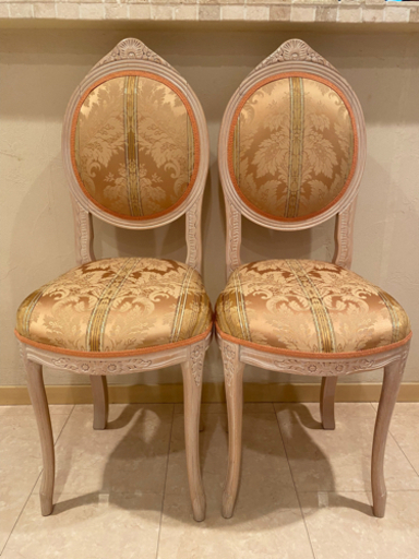 アンティーク調　ドールチェア　2脚セット