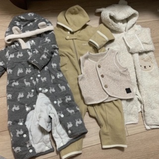 1、2歳　冬服 ジャンプスーツ カバーオール 70-85センチ前後