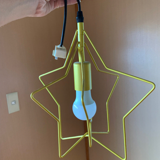 星形電気カバーと電球(オレンジ)セット