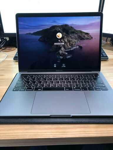 MacbookPro 2019年　無償修理保証付けました