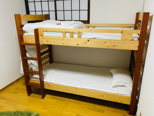 二段ベッド　マットレス二枚付き　ニトリ布団ニセット付　美品