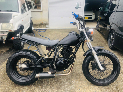 自賠責付　TW200 スカチューンカスタム　マフラー　LED