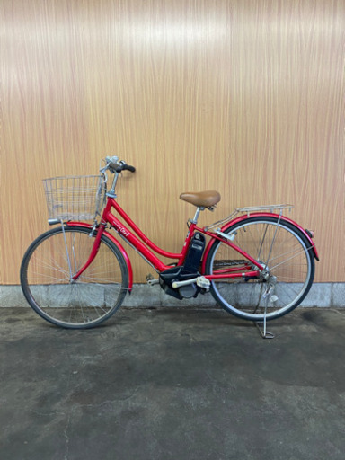 格安 電動自転車 YAMAHA パスシティ 26インチ 赤 バッテリー・充電器付き