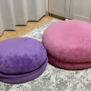 【スツールとしても開いて座椅子としても】マカロン座椅子