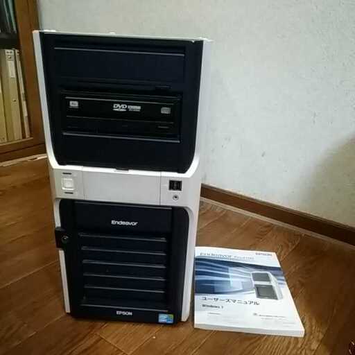 【中古品】EPSON Endeavor Pro4700 HDDフロントアクセス　説明書付き（Cドライブ・OSは付属しません）