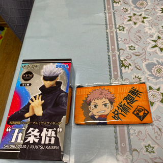 ②呪術廻戦 SPMフィギュア　五条悟と薄型ポーチ 豪華2点セット