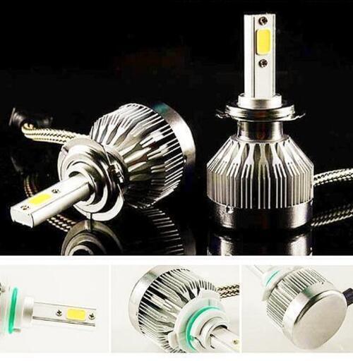 ハイパワー：アドバンストCOB LED CHIPS. 起動電圧:DC 12V LED消費電力(片方):25W 明るさ(片方):3000Lm 発光色:ホワイト(6500k)オールインワンのファッションな造型。H3　LEDライト*2個