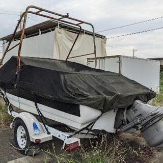シーレイ　船内外機　ボート　中古　専用トレーラ　各種書類有の画像