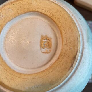 陶器　花瓶　みずいろ 「真」の画像