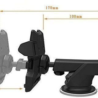 新品未使用 オートホールド式スマートフォン車載ホルダー 強力吸盤 スマホホルダー iPhone android smart phone対応 スマホナビに最適　の画像